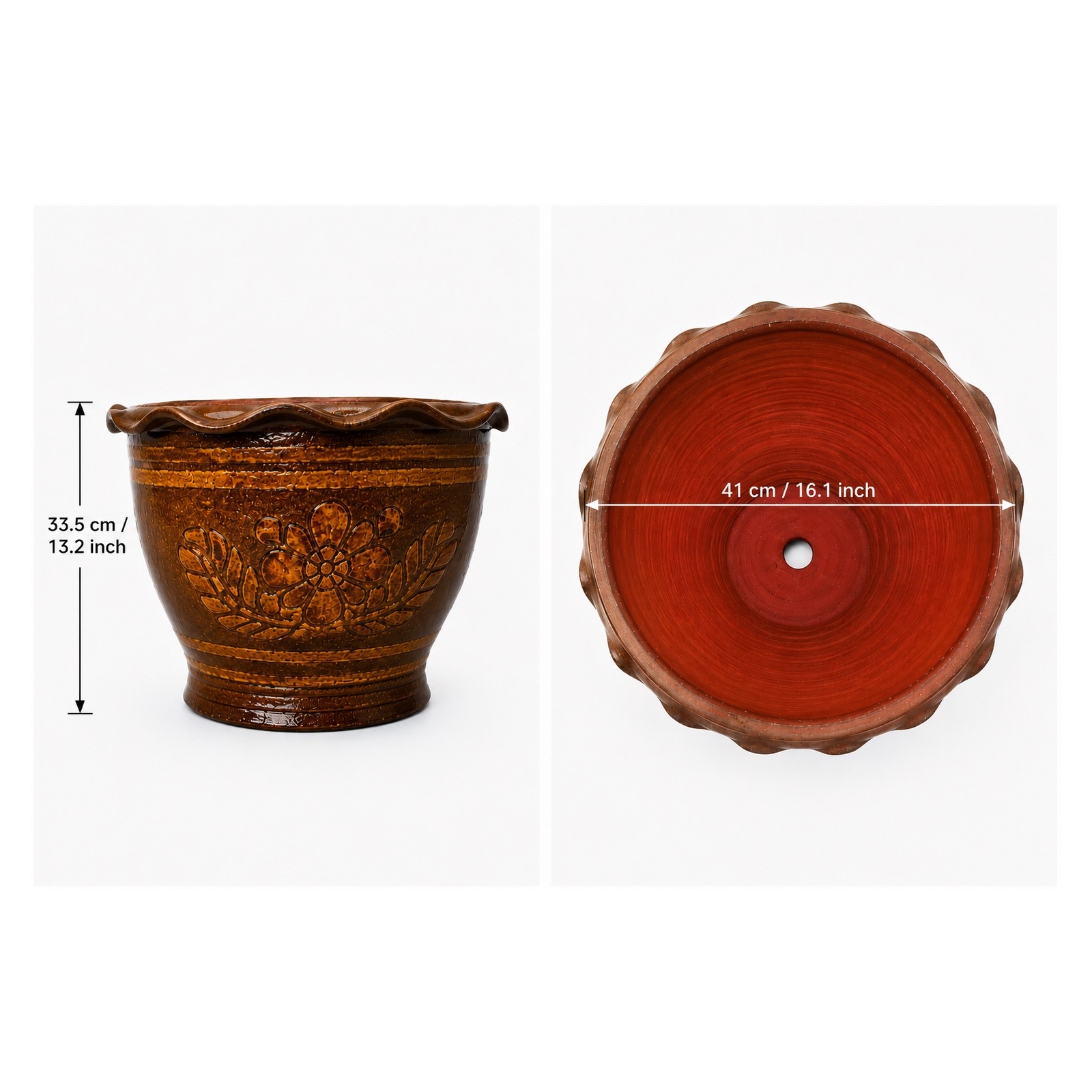 16 inch pot dimensions